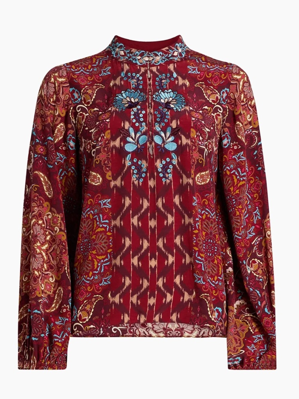 Figue Kit Embroidered Floral Top